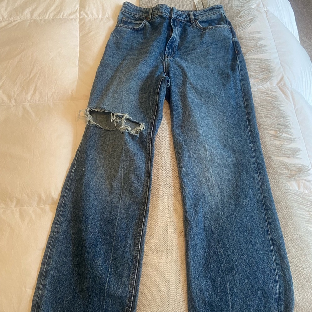 Zara wide leg high waisted Jeans